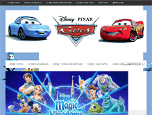 Tablet Screenshot of disneycarsgames.com